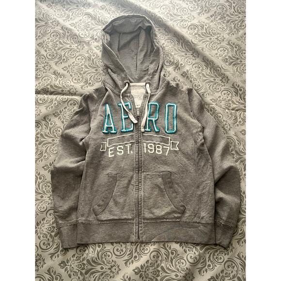 Adult S/P FALL FIRE Bundle: NWT Denim Jacket + EUC Aero Hoodie - Picture 2 of 7